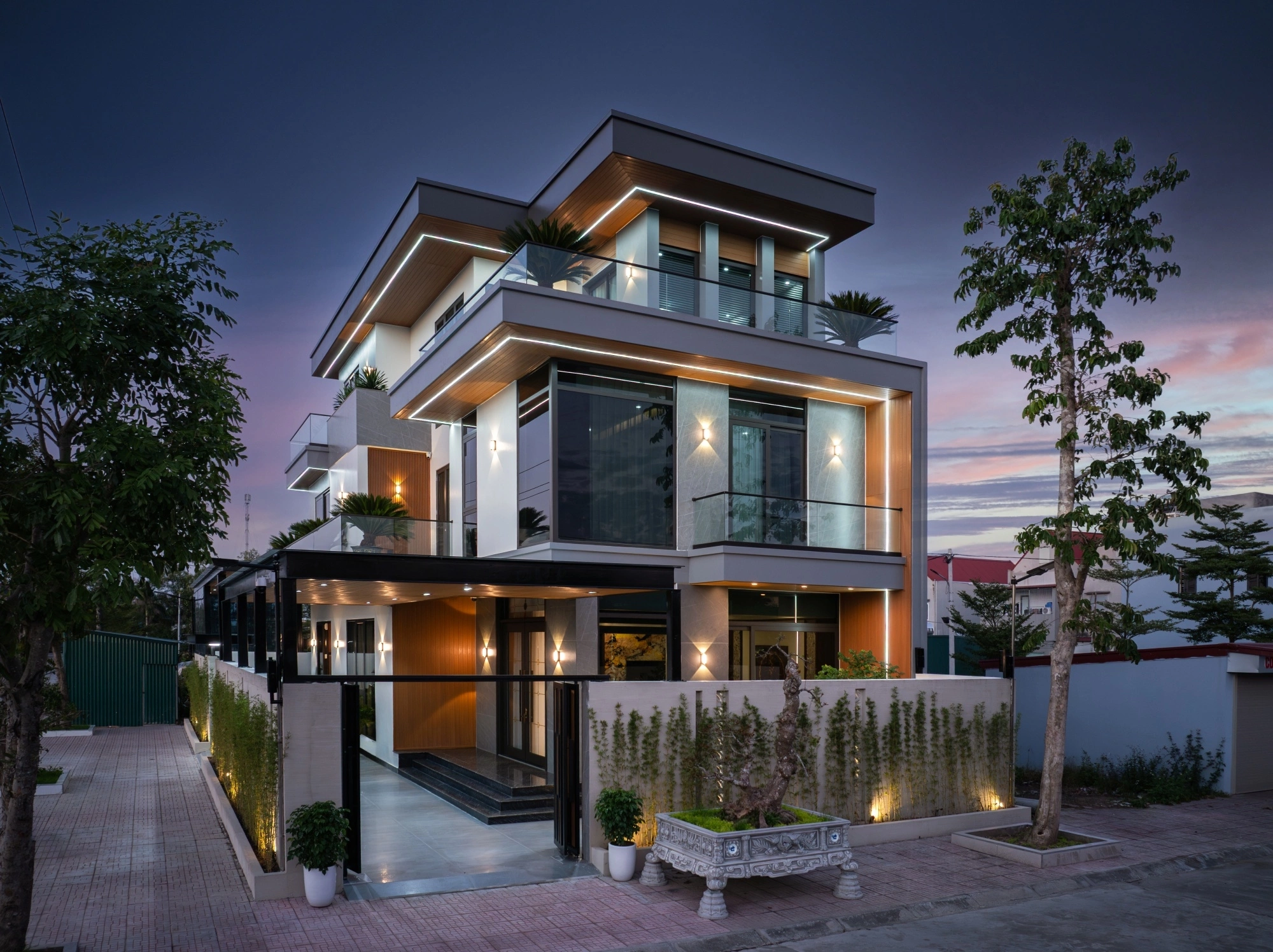 Biệt thự tối ưu ánh sáng và không gian sống cho gia đình trẻ