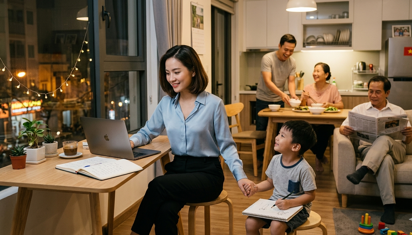 Bí quyết cân bằng giữa sự nghiệp và gia đình cho nàng dâu hiện đại