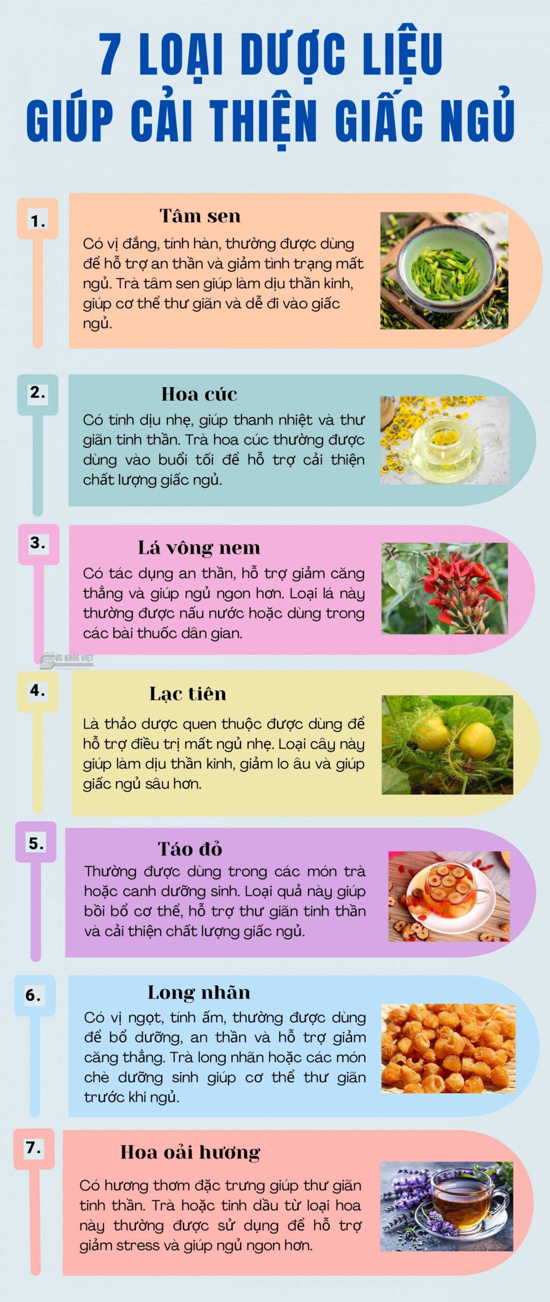 7 loại dược liệu giúp cải thiện giấc ngủ